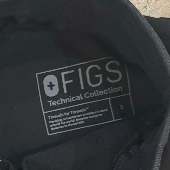 LIMITED EDITION FIGS Venice Jogger Scrub Pants in Black Size Small - Picture 4 of 5